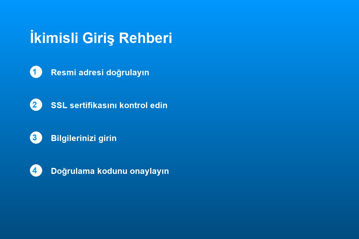 İkimisli giriş adımları